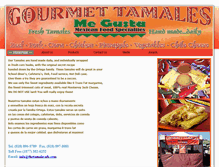 Tablet Screenshot of megustagourmettamales.com